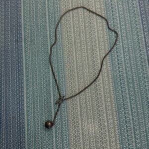 Silver Ball Toggle Necklace